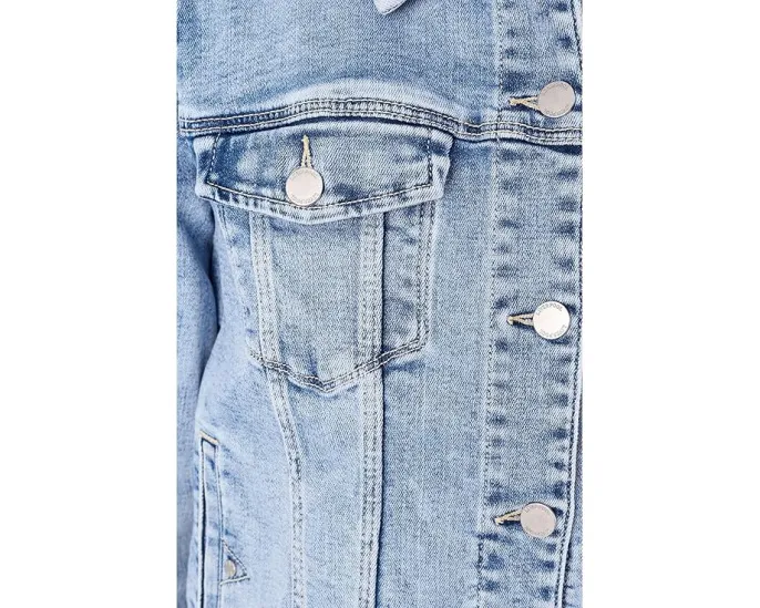 Джинсовая куртка Liverpool Los Angeles Classic с эластичностью и накладными карманами