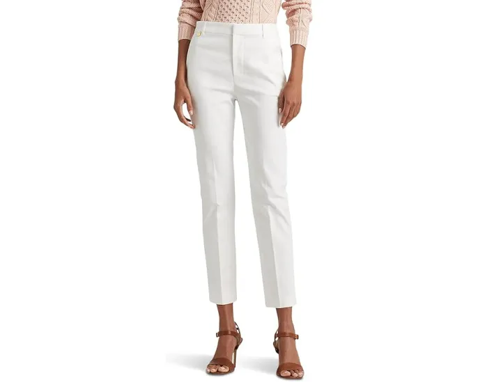 Брюки Lauren Ralph Lauren Stretch Cotton Blend с высокой посадкой