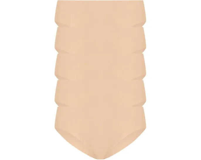 Набор из 5 классических бикини Solid Bikini от Commando из микрофибры без видимых линий