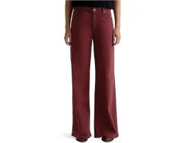Широкие джинсы AG Saige Mid-Rise Wide Leg из смесовой ткани