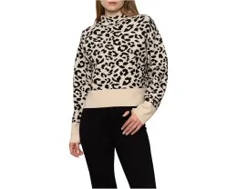 Повседневный пуловер Sanctuary Soft Touch с высоким воротом и разрезами