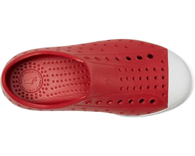 Детские слипоны Jefferson от Native Shoes с перфорацией и легкой подошвой EVA