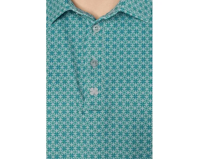 Поло Lucky Star Polo с акцентами в виде звезд и воротником рибаной вязки Black Clover