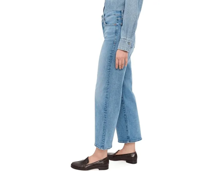 Джинсы Madewell The Short Wide-Leg с высокой талией и широкими штанинами