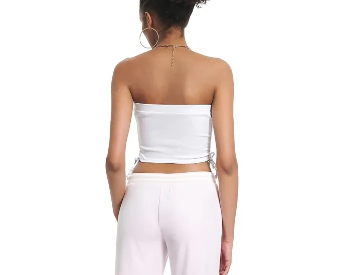 Топ-бюстье Juicy Couture с ребристой структурой и завязками