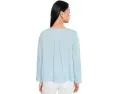 Organic Handkerchief Linen Split Neck Top