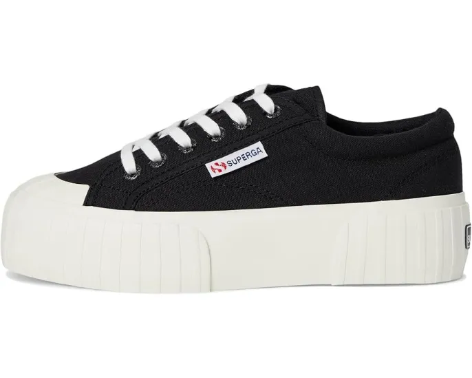 Кроссовки Superga 2631 Stripe Platform на массивной подошве с резиновым носком