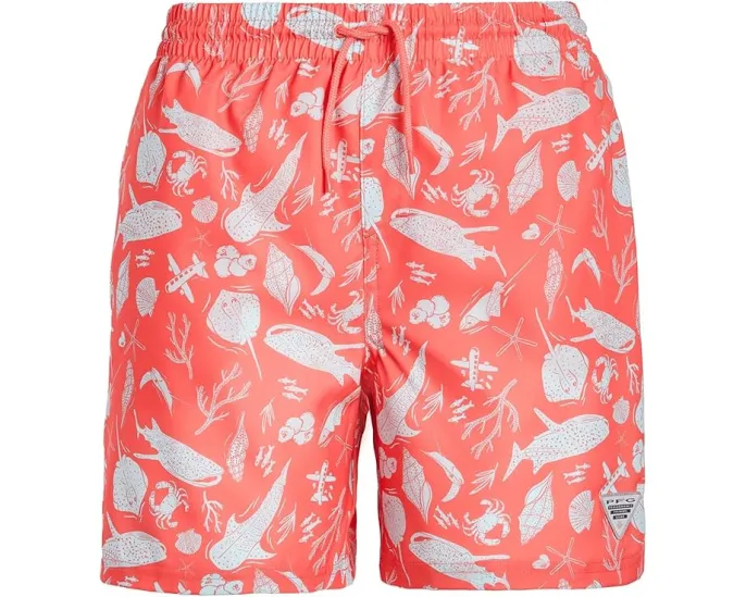 Водные шорты Columbia PFG Rambler Printed для детей с защитой от солнца UPF 50