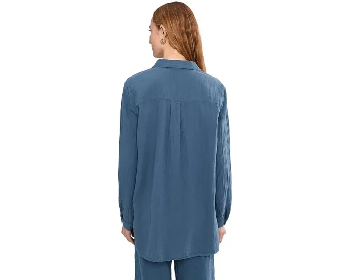 Туника Long Sleeve Button Up с воротником от Mod-o-doc