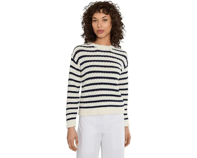 Свитер Tommy Bahama Pebblestone Bay Stripe Crew с рельефной вязкой