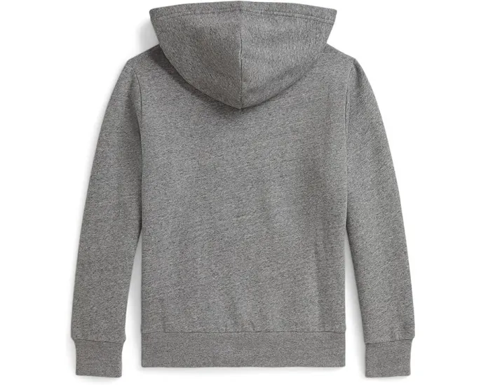 Polo Ralph Lauren Kids худи из флиса с принтом грузовика для подростков с карманом кенгуру