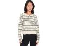 Свитер 525 america Vivienne Stripe Drop Shoulder Henley с полоской и планкой