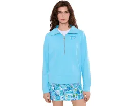 Поло Eleni с полузастежкой и длинными рукавами Lilly Pulitzer