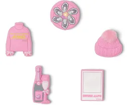 Набор украшений Jibbitz для обуви Crocs с блестками и стразами