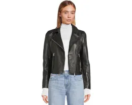 Кожаная косуха AllSaints Dalby Biker с асимметричной молнией