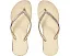 Блестящие шлепанцы Havaianas Slim Sparkle с блестками на подошве и ремешках
