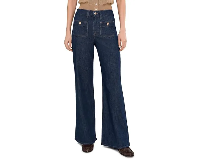 Джинсы Lotta Tailorless с высокой посадкой и широкими штанинами 7 For All Mankind