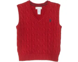 Детский жилет из гребенного хлопка Polo Ralph Lauren с вышитым пони