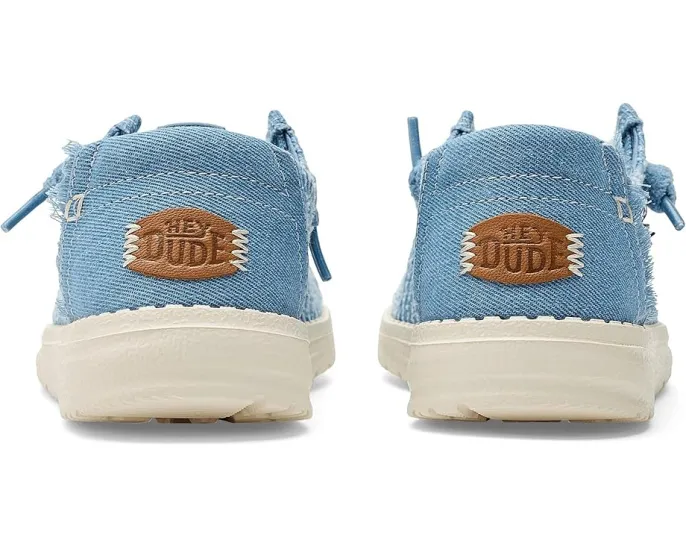 Слипоны Hey Dude Wendy Frayed Canvas с эффектом потертости