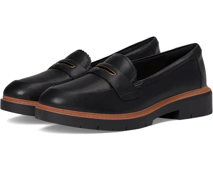 Классические лоферы Clarks Westlynn Glow с гладкой кожей и подошвой из термопластичной резины