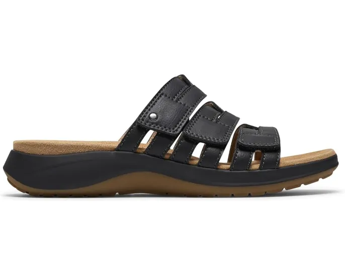 Сандалии Maelynn Abby Clarks из кожи с металлическими деталями на клиновидном каблуке