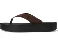 Кожаные шлепанцы Leather Platform Flip Flop от Tory Burch на платформе