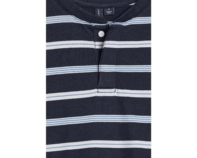Футболка–поло Janie and Jack Stripe Henley для детей в полоску