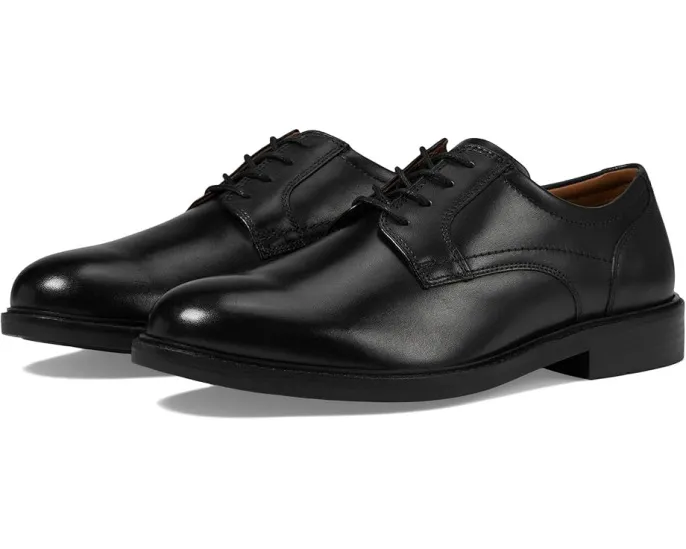 Туфли Johnston & Murphy Mason Plain Toe из натуральной кожи с круглым носком