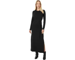 Платье Lilla P Belted Maxi Column с длинными рукавами и поясом