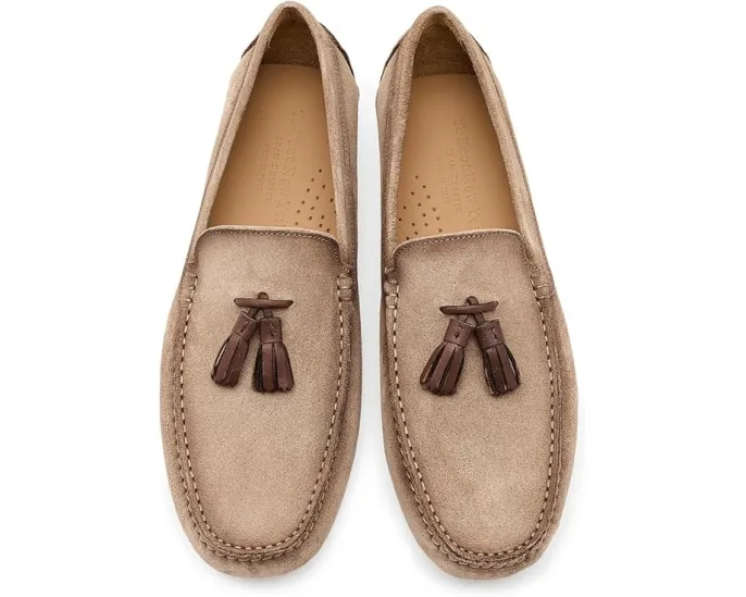 Лоферы To Boot New York San Marco из замши с кисточкой и кожаной подкладкой