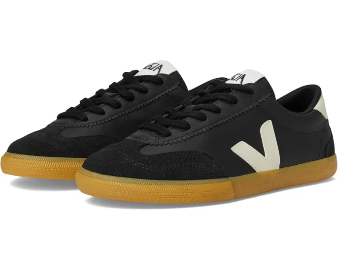 Кроссовки VEJA Volley из органического хлопка с замшей и кожей