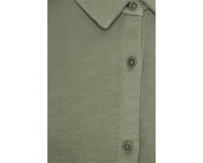 Eileen Fisher Рубашка с классическим воротником из окрашенного в готовом виде махрового полотна