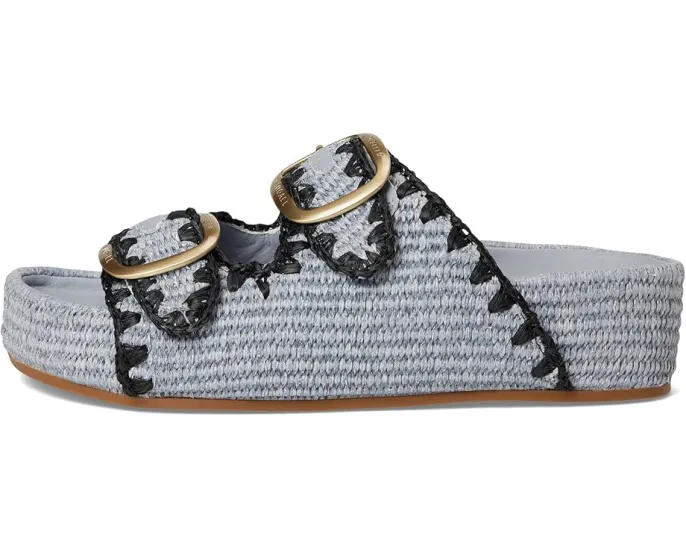 Сандалии Loeffler Randall Theo на платформе с вышивкой из соломки