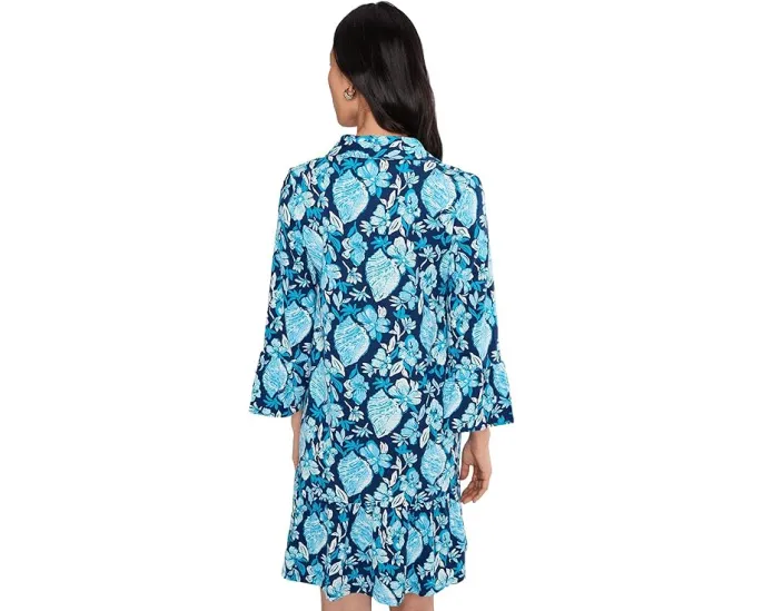 Платье Lilly Pulitzer Delany с воротником и оборками