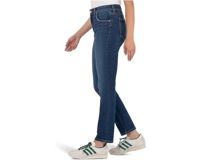 Джинсы KUT from the Kloth Reese с высокой посадкой и прямым кроем до щиколотки цвет attain