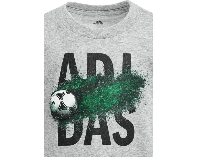 Футболка Soccer Motion Heather для детей adidas с принтом футбольного мяча