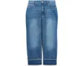 Джинсы Bailey Relaxed Straight Ankle Raw Cuff Plus Size от NYDJ с необработанным краем