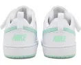 Кроссовки Nike Court Borough Low Fade для малышей White и Arctic Green