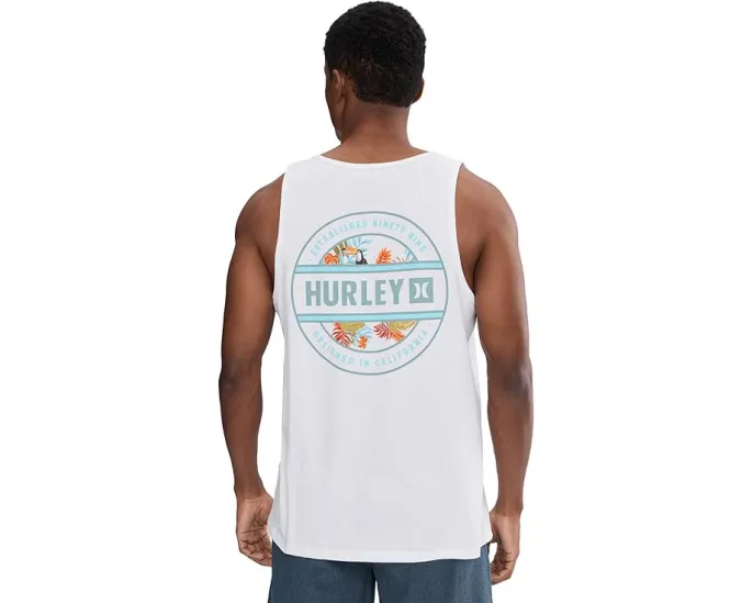 Hurley Filler Топ без рукавов с круглым вырезом и принтом