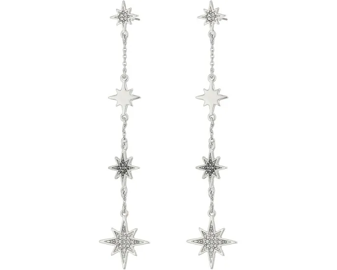 Серьги Rebecca Minkoff Stargazing Linear с подвесками-звездами