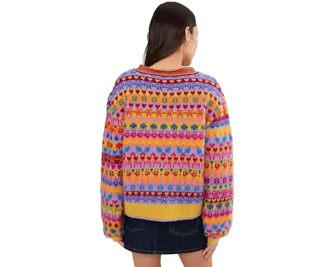 Свитер Free People Favorite Things с круглой горловиной и узором
