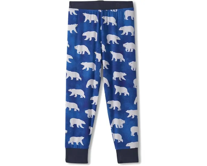 Пижамный комплект из бамбука с длинным рукавом и эластичным поясом Hatley Kids