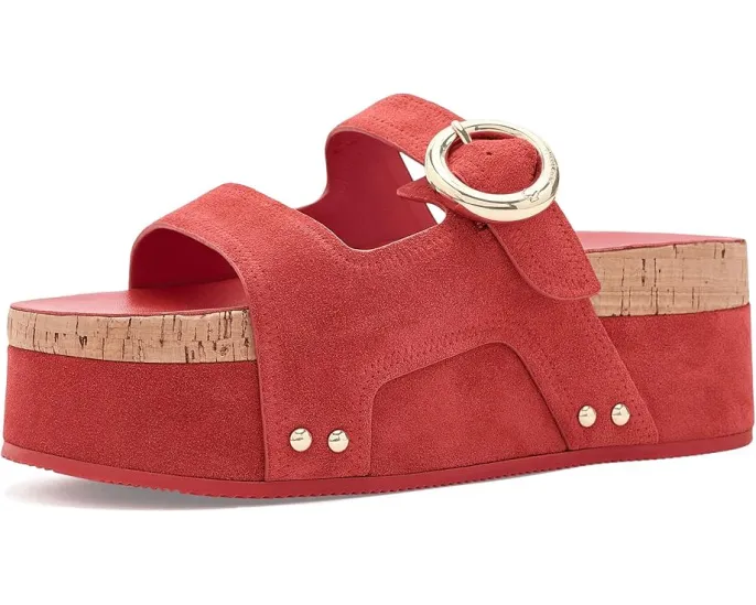 Сандалии Halo Platform Footbed с пряжкой на танкетке от Kate Spade New York