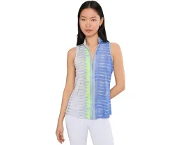 Топ Jamie Sadock Frequency Print без рукавов с воротником и застежкой на пуговицы