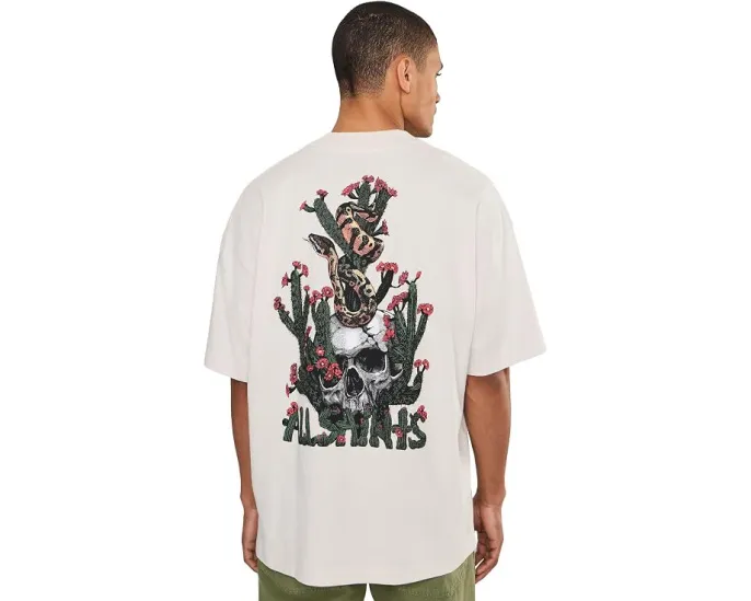 Футболка с коротким рукавом Cacti Short Sleeve Crew AllSaints с круглым вырезом