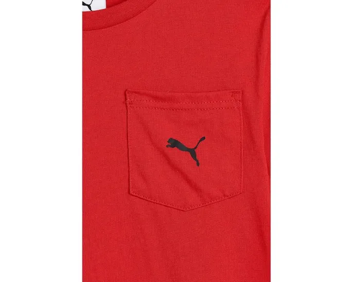 Детский набор футболка с карманом и флисовые шорты Puma