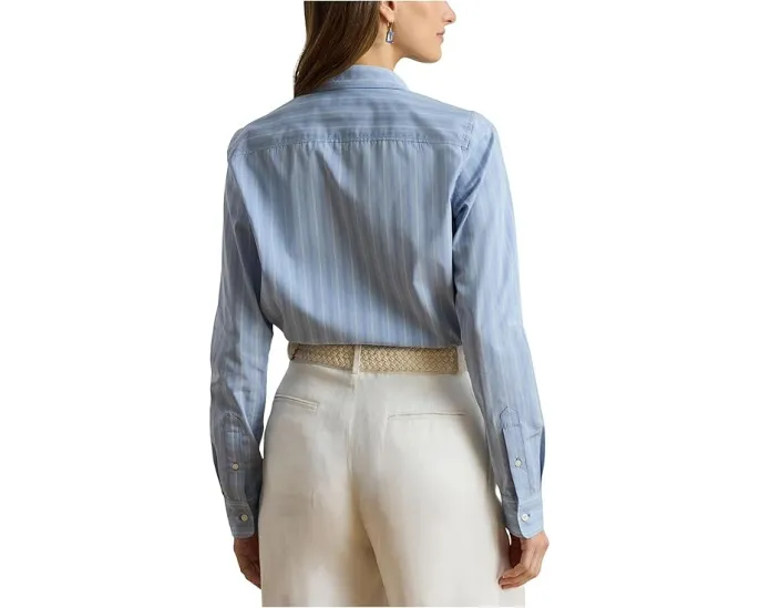 Рубашка Lauren Ralph Lauren Petite классического кроя в полоску