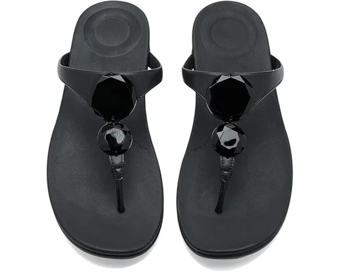 Босоножки Solay Glossy Disc с перепонкой на мыске FitFlop