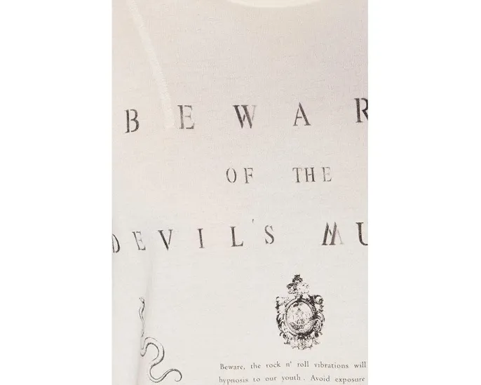 Футболка John Varvatos Beware Tee с принтом змеи
