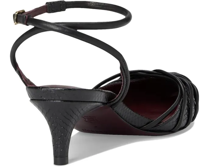 Брендовые сандалии Bernardo Minu с переплетающимися бретелями и острым носком